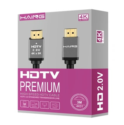 Cable HDMI de Alta Velocidad Compatible con Vídeo 4K 1080p Compatible con Ethernet 3M