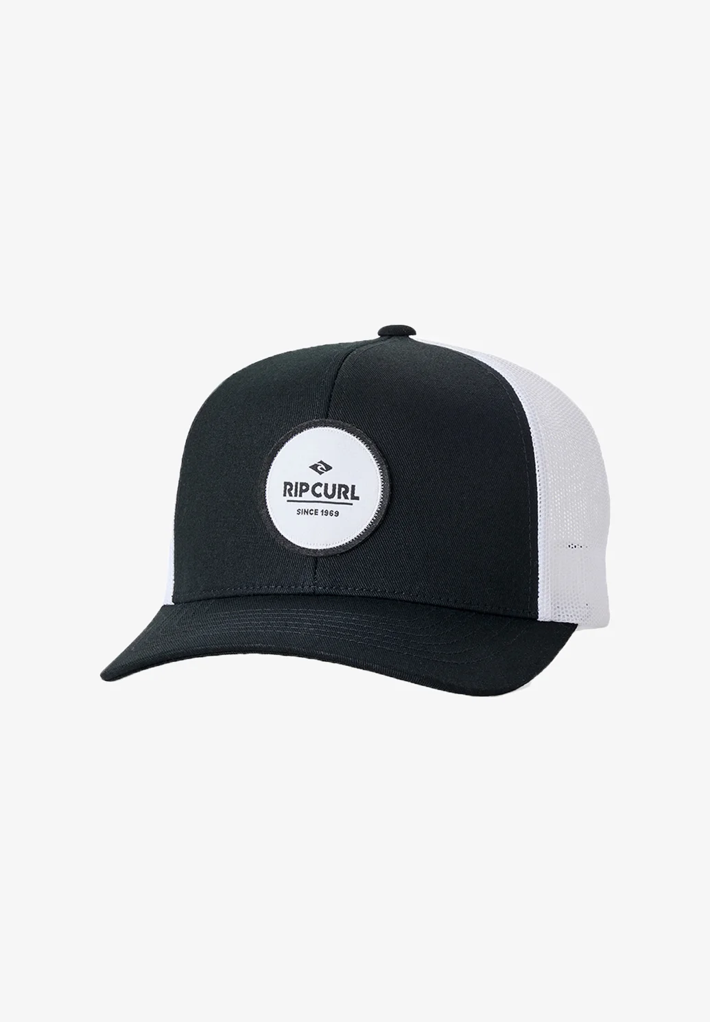 Rip Curl ROUTINE CURVE TRUCKER - Gorra - black white