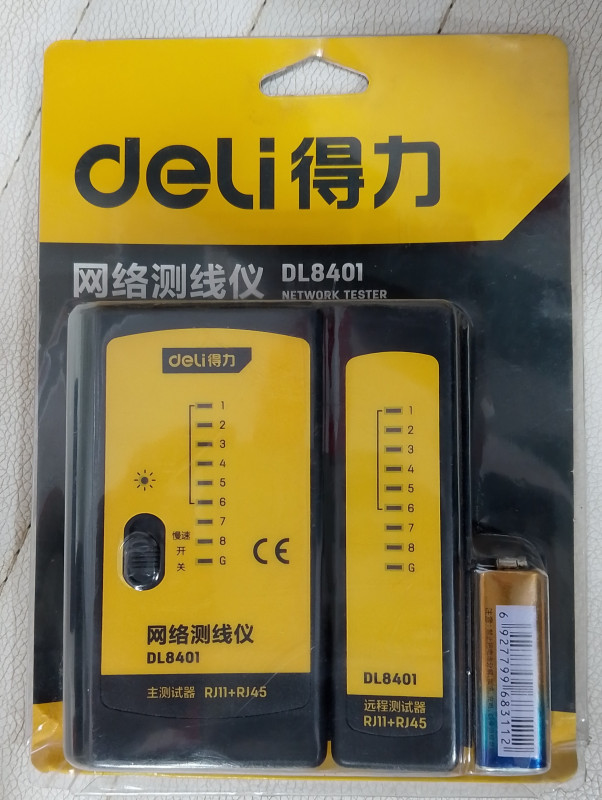 Tester de red RJ45 + RJ11