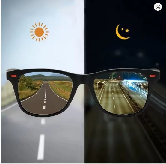 Gafas de visión nocturna con montura de PC, gafas de sol polarizadas para hombre, gafas de sol para deportes al aire libre, gafas de visión nocturna diurna para conductor, gafas de noche